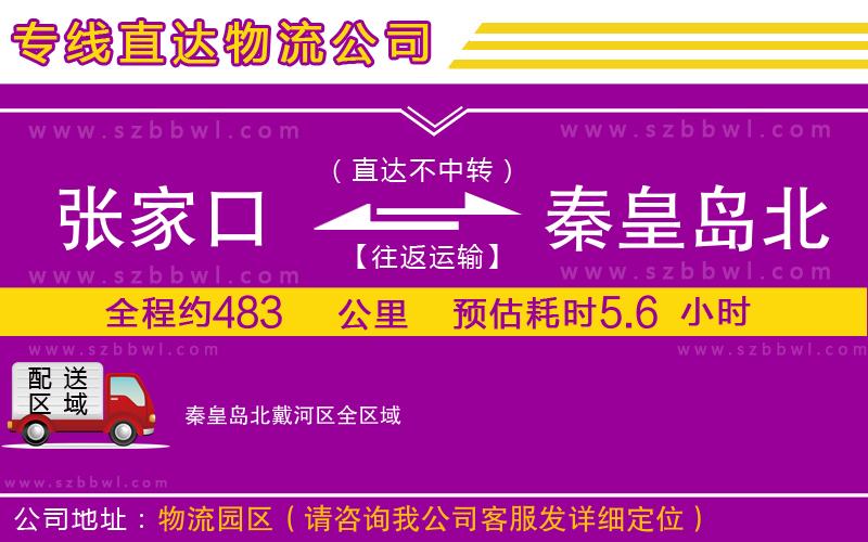 張家口到秦皇島北戴河區(qū)物流公司