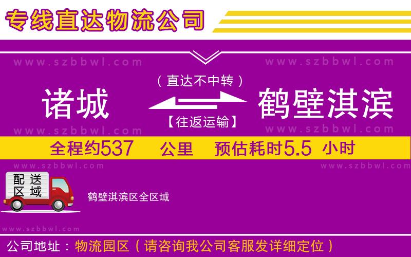 諸城到鶴壁淇濱區(qū)物流專線