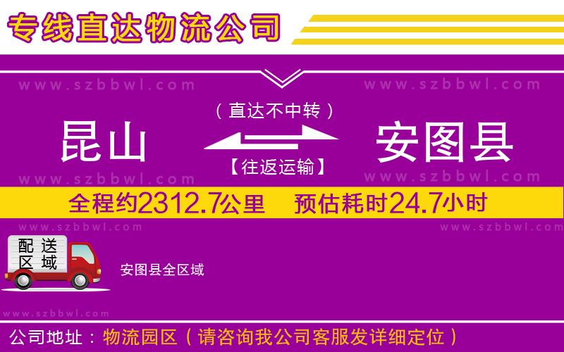昆山到安圖縣貨運(yùn)專線