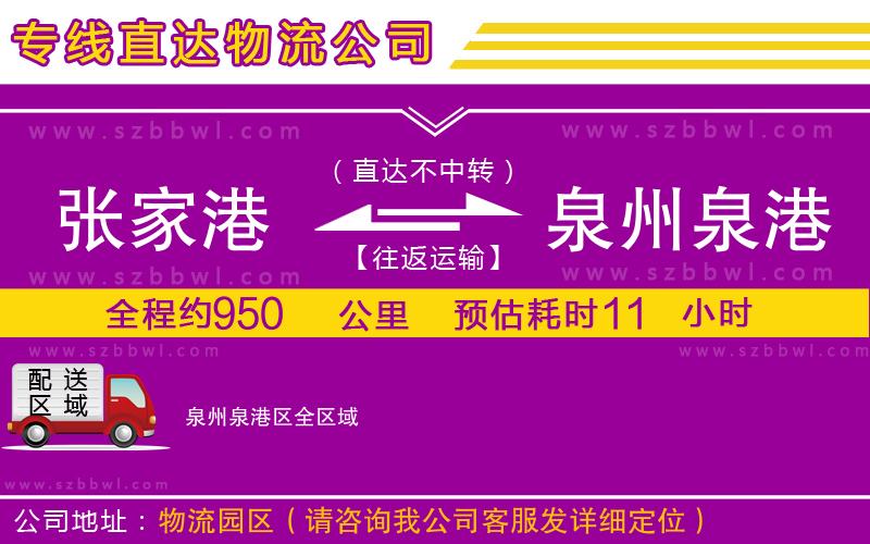 張家港到泉州泉港區(qū)貨運(yùn)專線