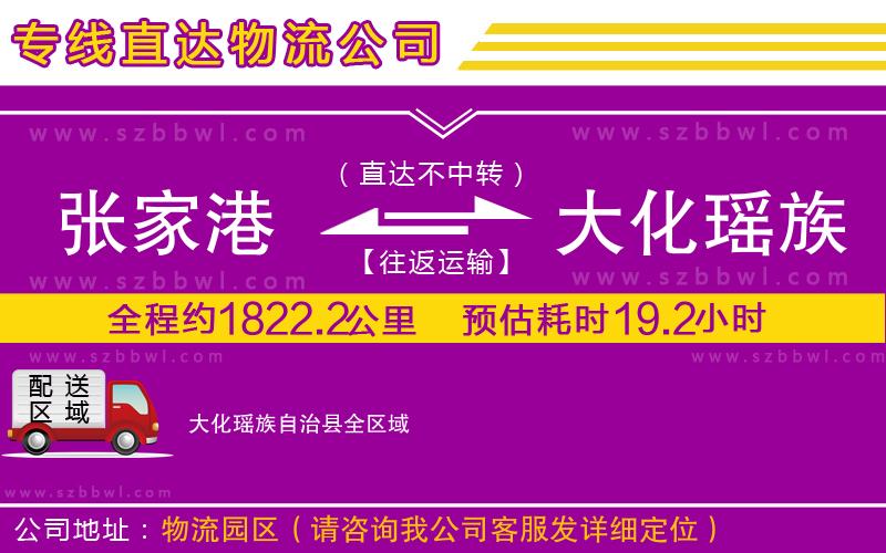 張家港到大化瑤族自治縣貨運(yùn)專線