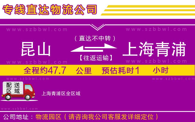 昆山到上海青浦區(qū)貨運(yùn)專線