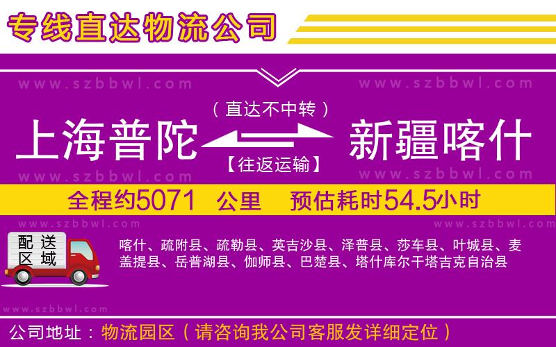上海普陀區(qū)到新疆喀什地區(qū)物流公司