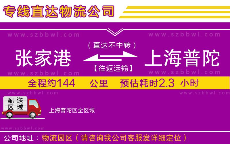 張家港到上海普陀區(qū)貨運(yùn)專線