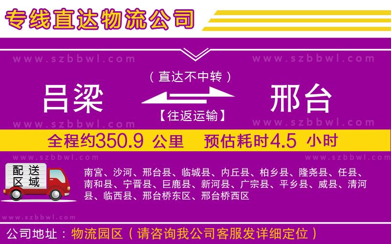 呂梁到邢臺(tái)物流專線