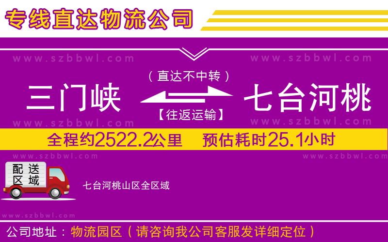 三門峽到七臺河桃山區(qū)物流公司