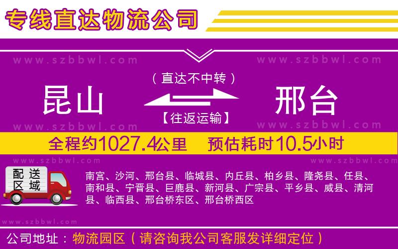 昆山到邢臺(tái)貨運(yùn)專線