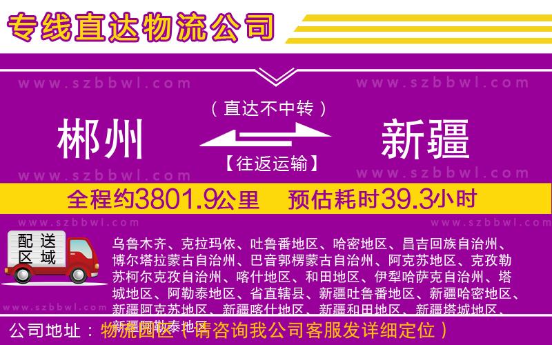 郴州到新疆物流專(zhuān)線(xiàn)