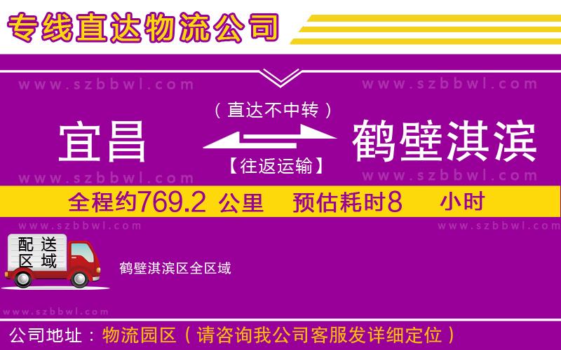 宜昌到鶴壁淇濱區(qū)物流專線