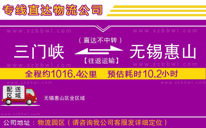 三門(mén)峽到無(wú)錫惠山區(qū)物流專線