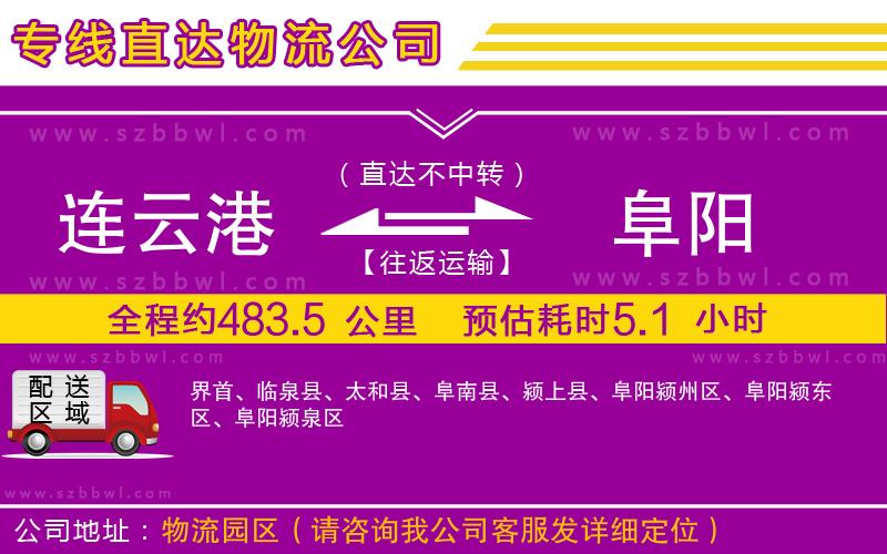 連云港到阜陽貨運專線