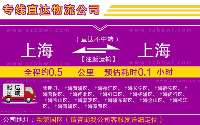 上海到上海貨運(yùn)專(zhuān)線