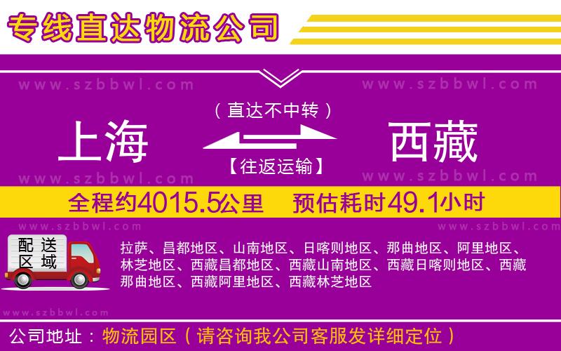 上海到西藏貨運專線