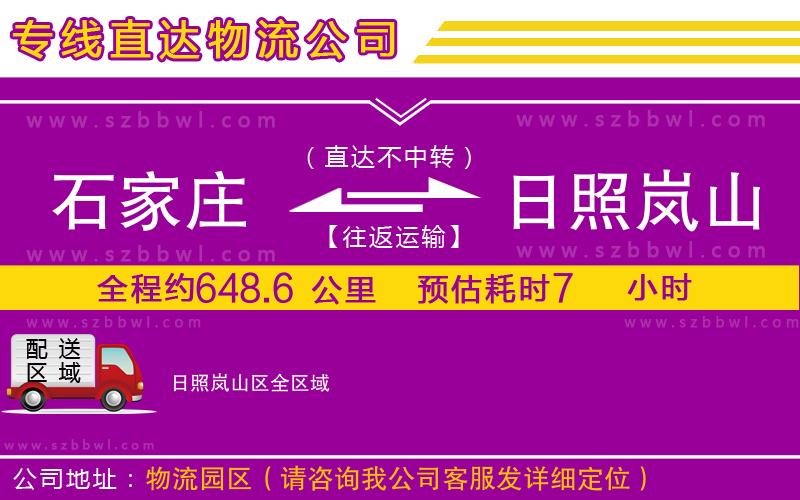 石家莊到日照嵐山區(qū)貨運專線