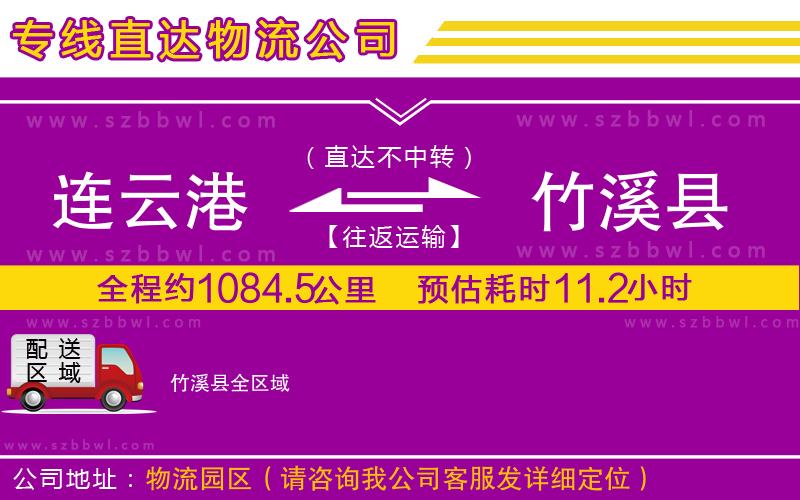 連云港到竹溪縣物流專線