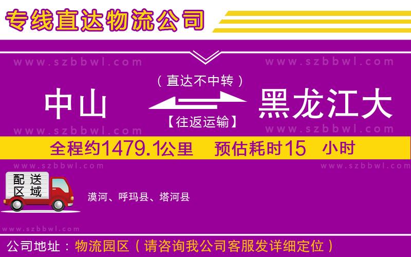 中山到黑龍江大興安嶺地區(qū)貨運(yùn)專線