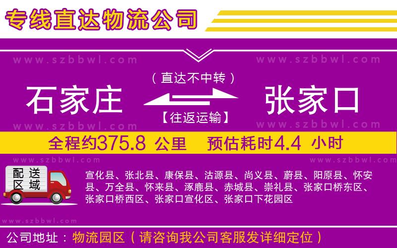 石家莊到張家口貨運專線