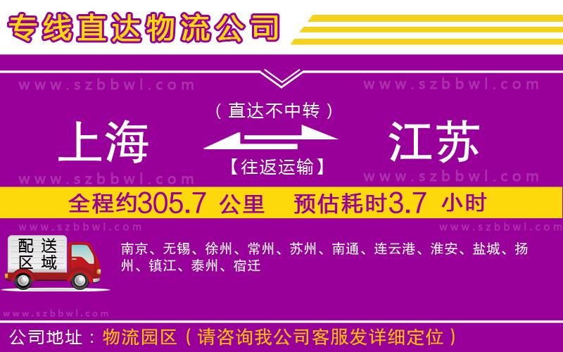 上海到江蘇貨運專線