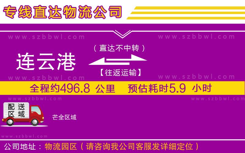 連云港到芒物流專線