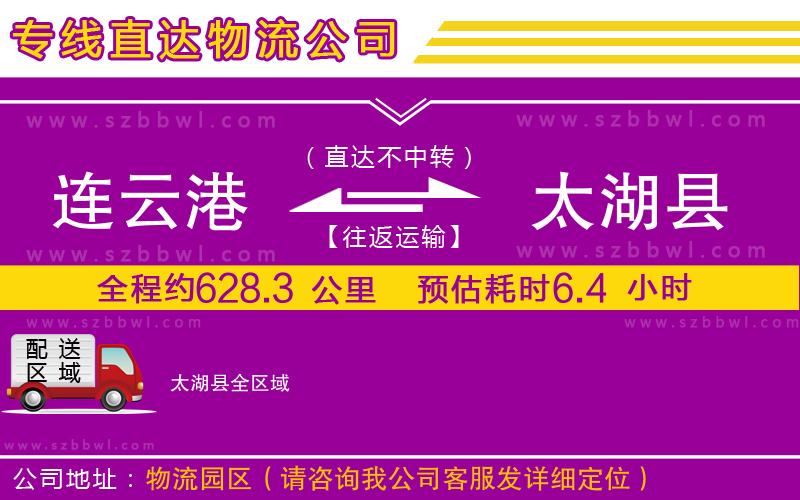 連云港到太湖縣物流公司