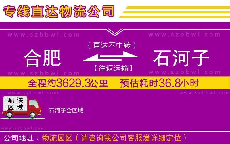 合肥到石河子貨運專線