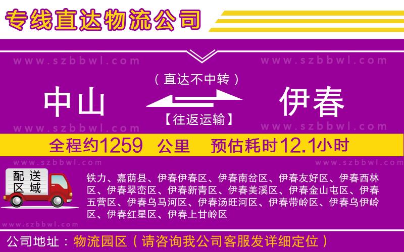 中山到伊春貨運(yùn)專線
