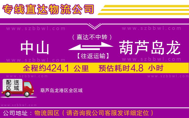 中山到葫蘆島龍港區(qū)貨運(yùn)專線