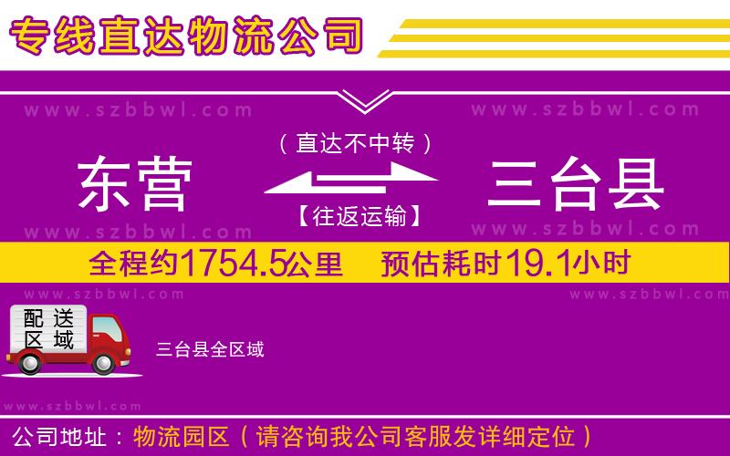 東營(yíng)到三臺(tái)縣物流公司