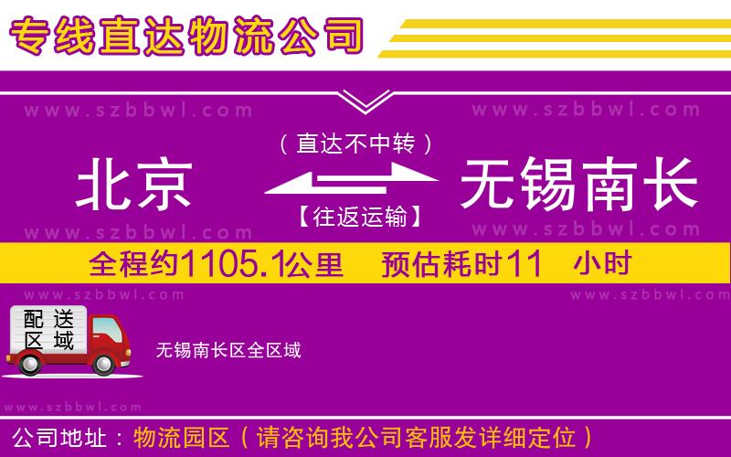 北京到無錫南長區(qū)貨運專線