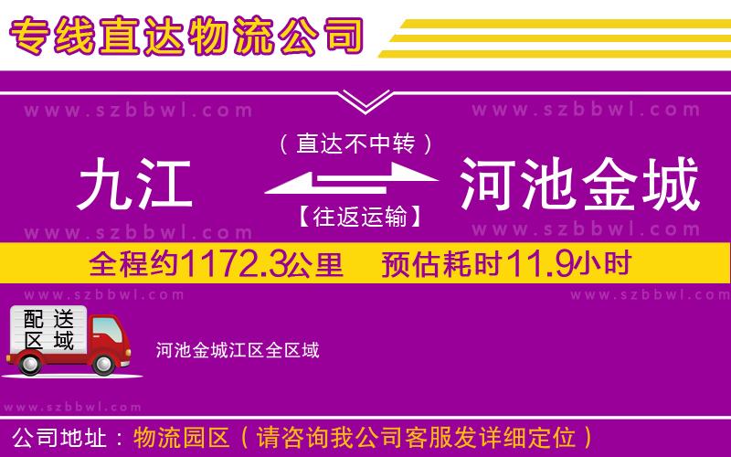九江到河池金城江區(qū)貨運(yùn)專線