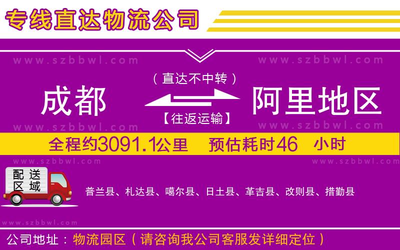 成都到阿里地區(qū)貨運專線