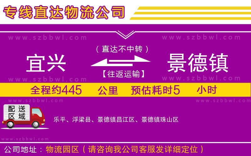 宜興到景德鎮(zhèn)物流專線