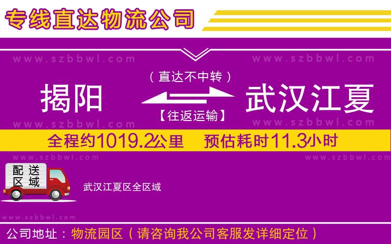 揭陽到武漢江夏區(qū)貨運專線