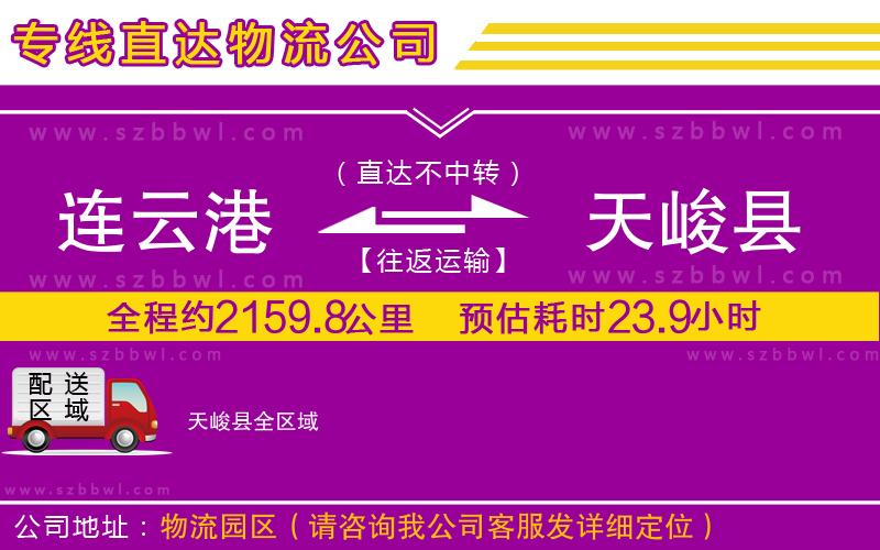 連云港到天峻縣貨運(yùn)專線