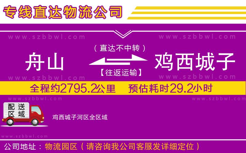 舟山到雞西城子河區(qū)貨運(yùn)專線