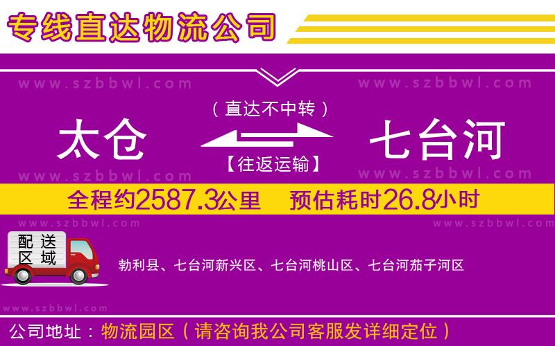 太倉到七臺(tái)河物流專線