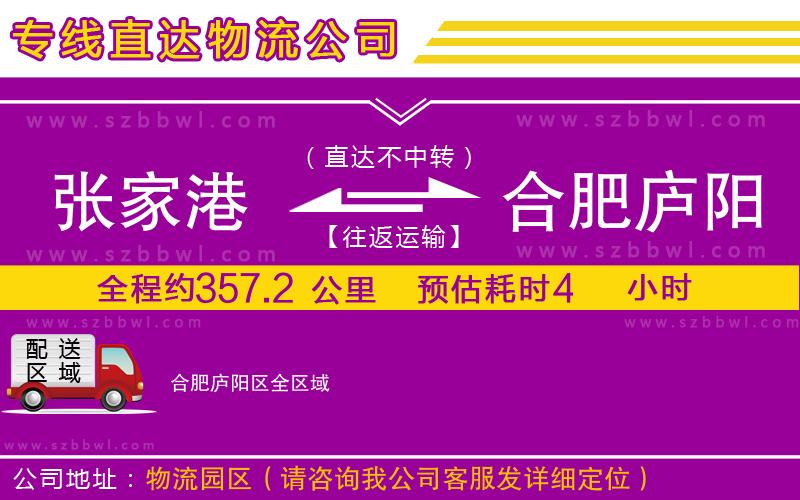 張家港到合肥廬陽(yáng)區(qū)物流專線