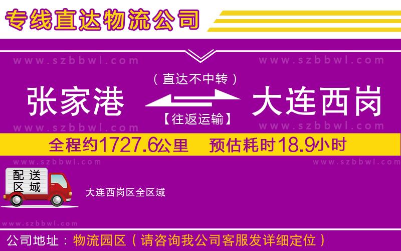 張家港到大連西崗區(qū)物流專線