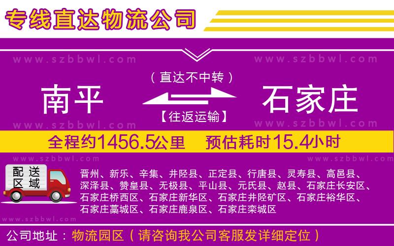 南平到石家莊貨運(yùn)專線