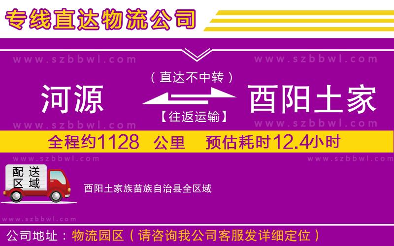 河源到酉陽(yáng)土家族苗族自治縣貨運(yùn)專(zhuān)線(xiàn)