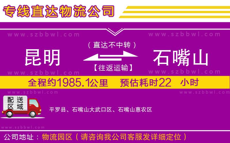 昆明到石嘴山物流專線