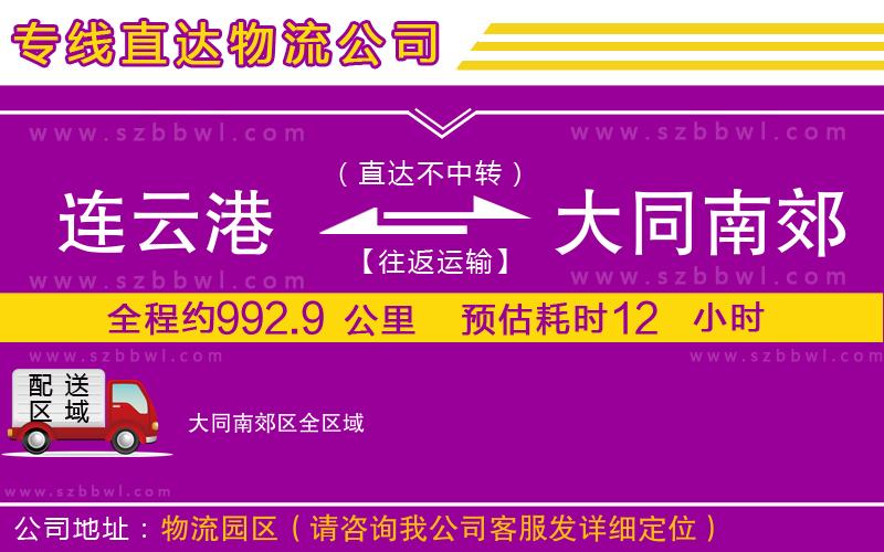 連云港到大同南郊區(qū)貨運專線