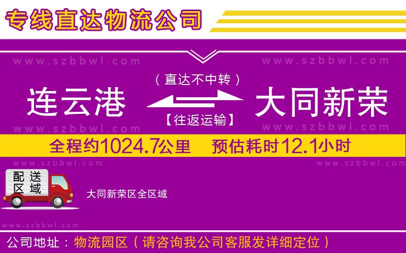 連云港到大同新榮區(qū)貨運專線