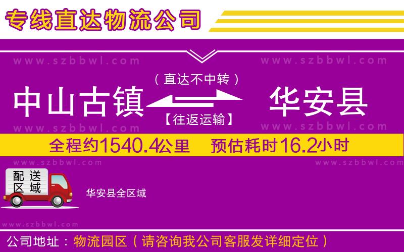 中山古鎮(zhèn)到華安縣物流專線
