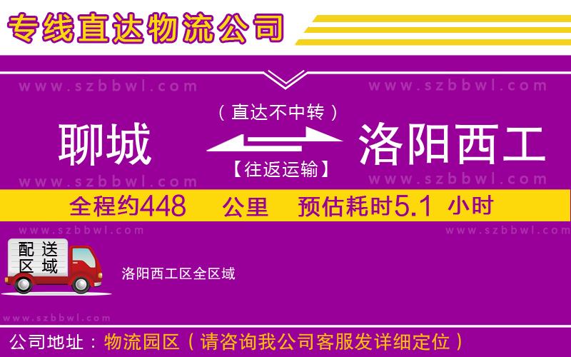 聊城到洛陽(yáng)西工區(qū)物流公司