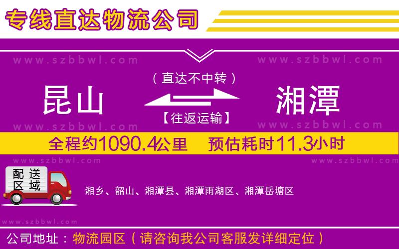 昆山到湘潭物流專線