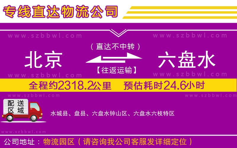 北京到六盤水物流專線