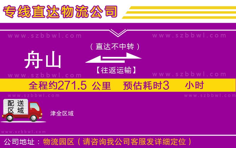 舟山到津貨運專線