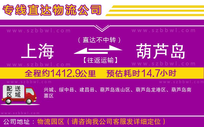 上海到葫蘆島物流專線