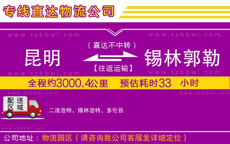 昆明到錫林郭勒盟物流專(zhuān)線